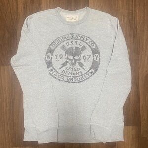 Denim & Supply Ralph Lauren Light Gray Sweatshirt